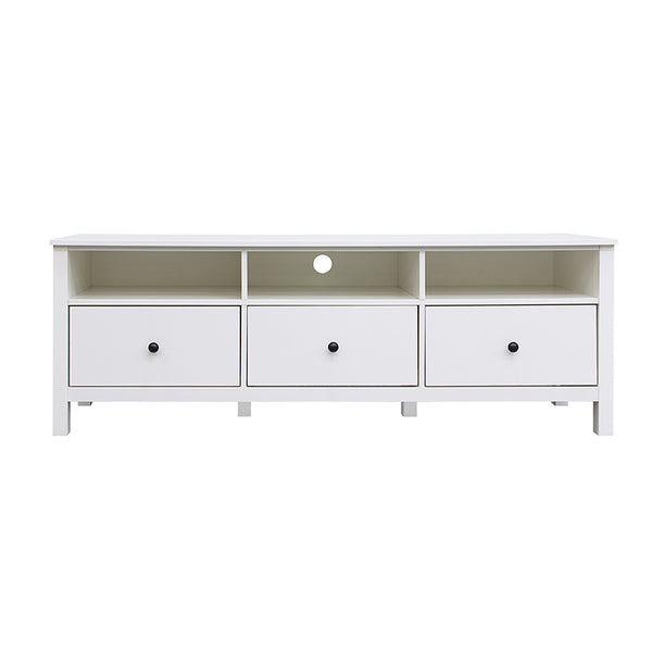 Floriana White 157cm Entertainment TV Unit with 3 Drawers - Fab Habitat , TV Units, 