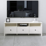 Floriana White 157cm Entertainment TV Unit with 3 Drawers - Fab Habitat , TV Units, 