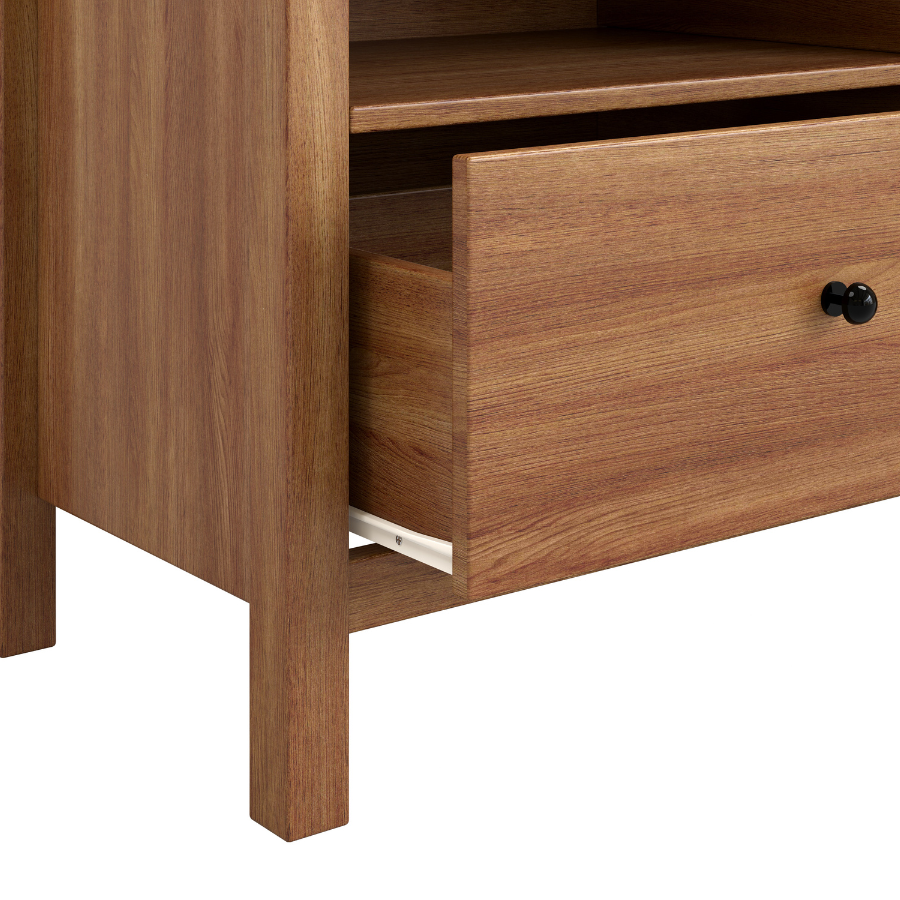 Floriana Walnut 157cm Entertainment TV Unit with 3 Drawers