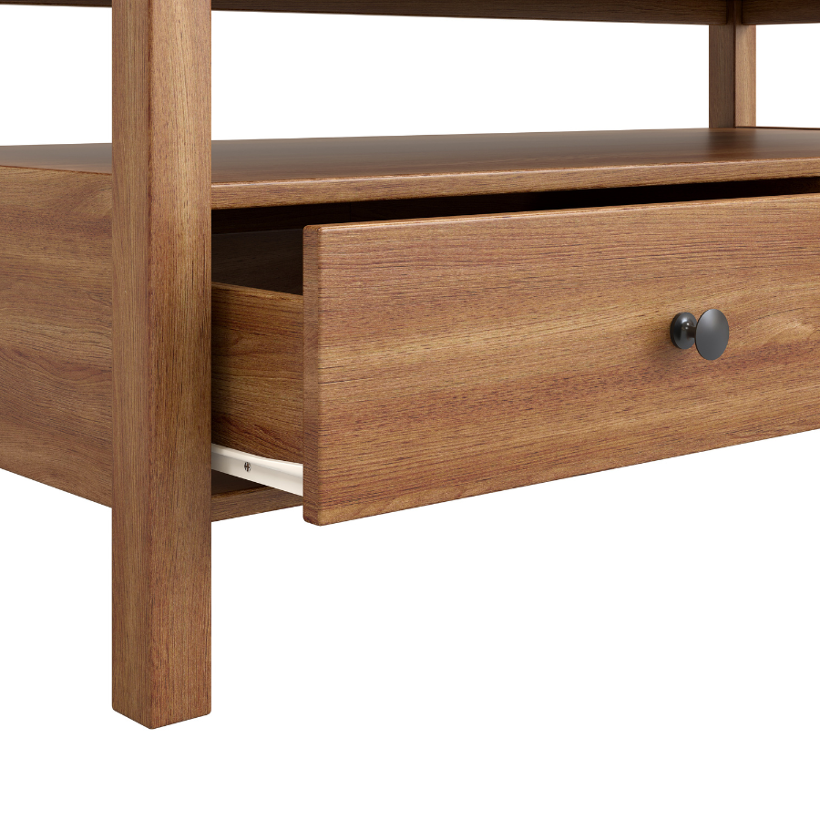 Floriana Walnut 121cm Coffee Table with 2 Drawers