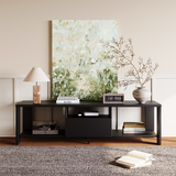 Fontana Black 150cm Entertainment TV Unit