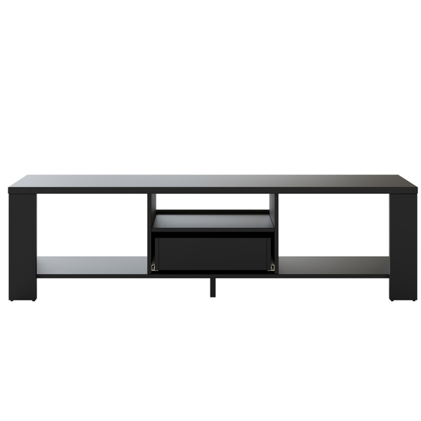 Fontana Black 150cm Entertainment TV Unit