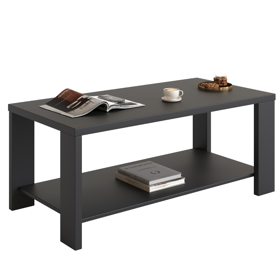 Fontana Black 100cm Coffee Table