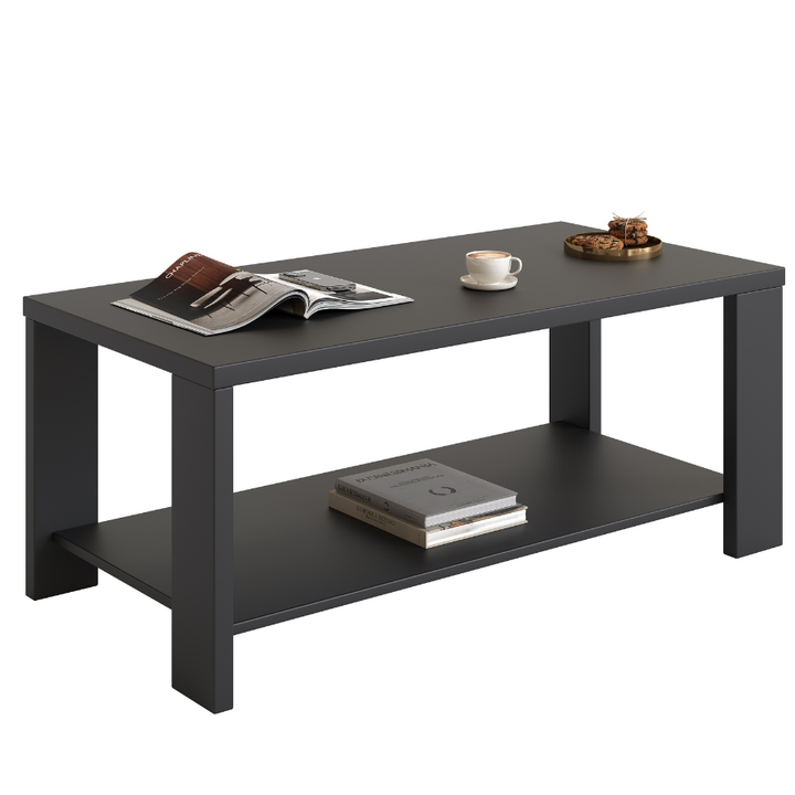 Fontana Black 100cm Coffee Table