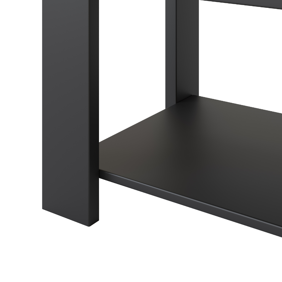 Fontana Black 100cm Coffee Table