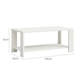 Fontana White 100cm Coffee Table