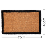 Four Corner Pattern Coir Doormat 45x75cm – Decorative Entry Mat – Buy Designer Doormats Online in Australia