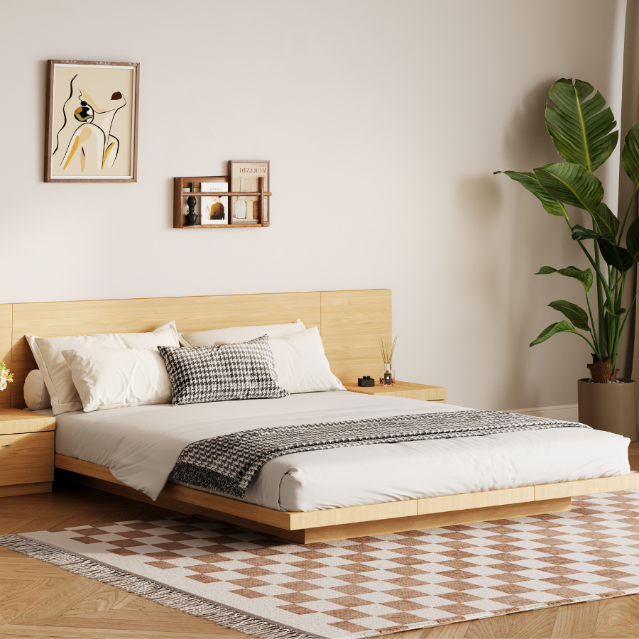 Fuji King Bed Natural