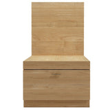 Fuji Natural Bedside Table with 1 Drawer - Fab Habitat , Side Tables, 