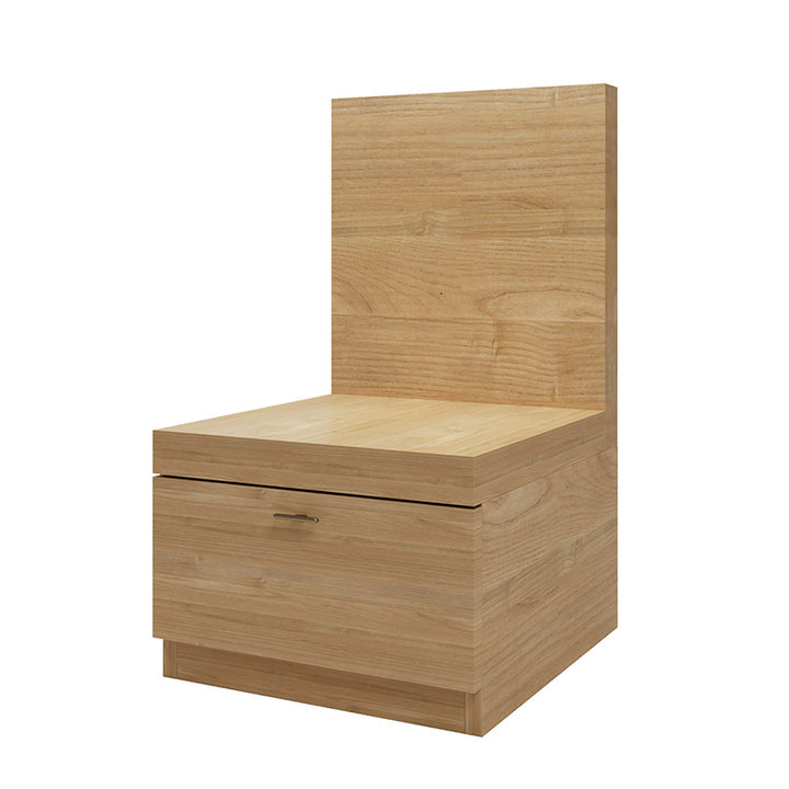 Fuji Natural Bedside Table with 1 Drawer - Fab Habitat , Side Tables, [product_size],