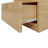 Fuji Natural Bedside Table with 1 Drawer - Fab Habitat , Side Tables, 