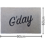 G’Day Entry Doormat 60x90cm – Natural Coir Rug – Buy Online in Australia