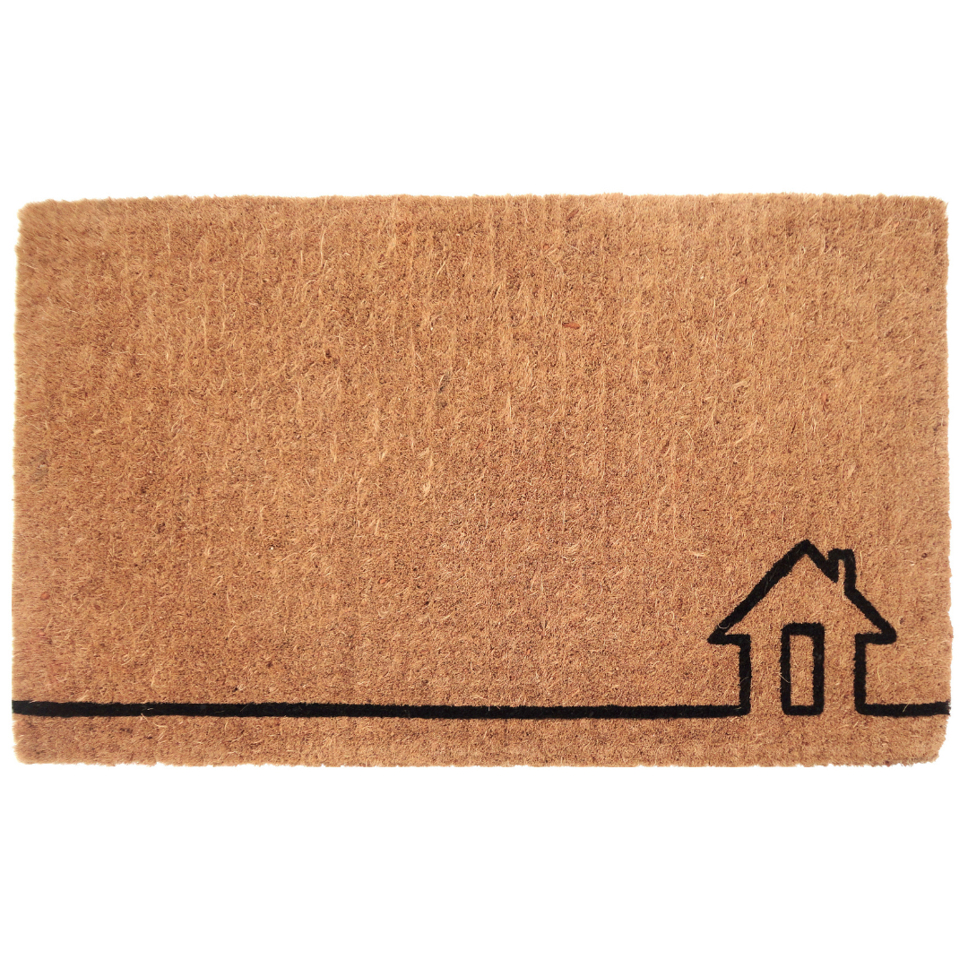 Ghar Natural Coir Doormat - Fab Habitat , Doormats, 