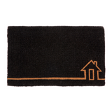 Ghar Black and Natural Coir Doormat - Fab Habitat , Doormats, 