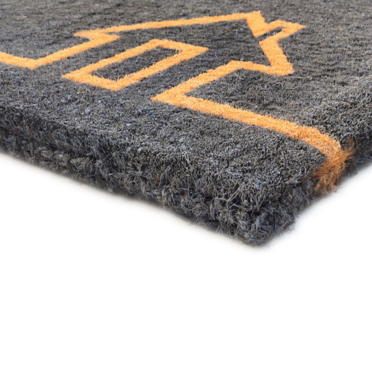 Ghar Grey Coir Doormat - Fab Habitat , Doormats, 