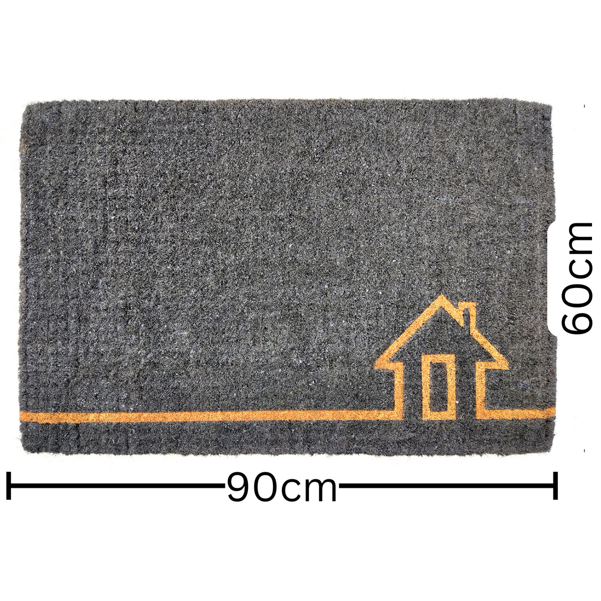 Ghar Grey and Natural Welcome Mat 45x75cm – Fab Habitat – Buy Online in Australia