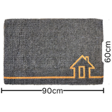Ghar Grey and Natural Welcome Mat 45x75cm – Fab Habitat – Buy Online in Australia