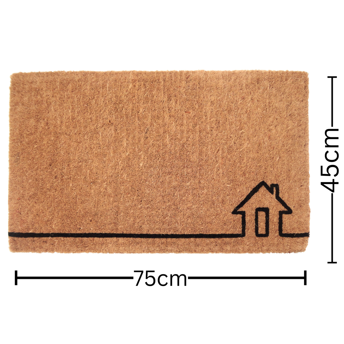 Ghar Natural Coir Doormat 45x75cm – Welcome Entry Mat – Buy Online in Australia