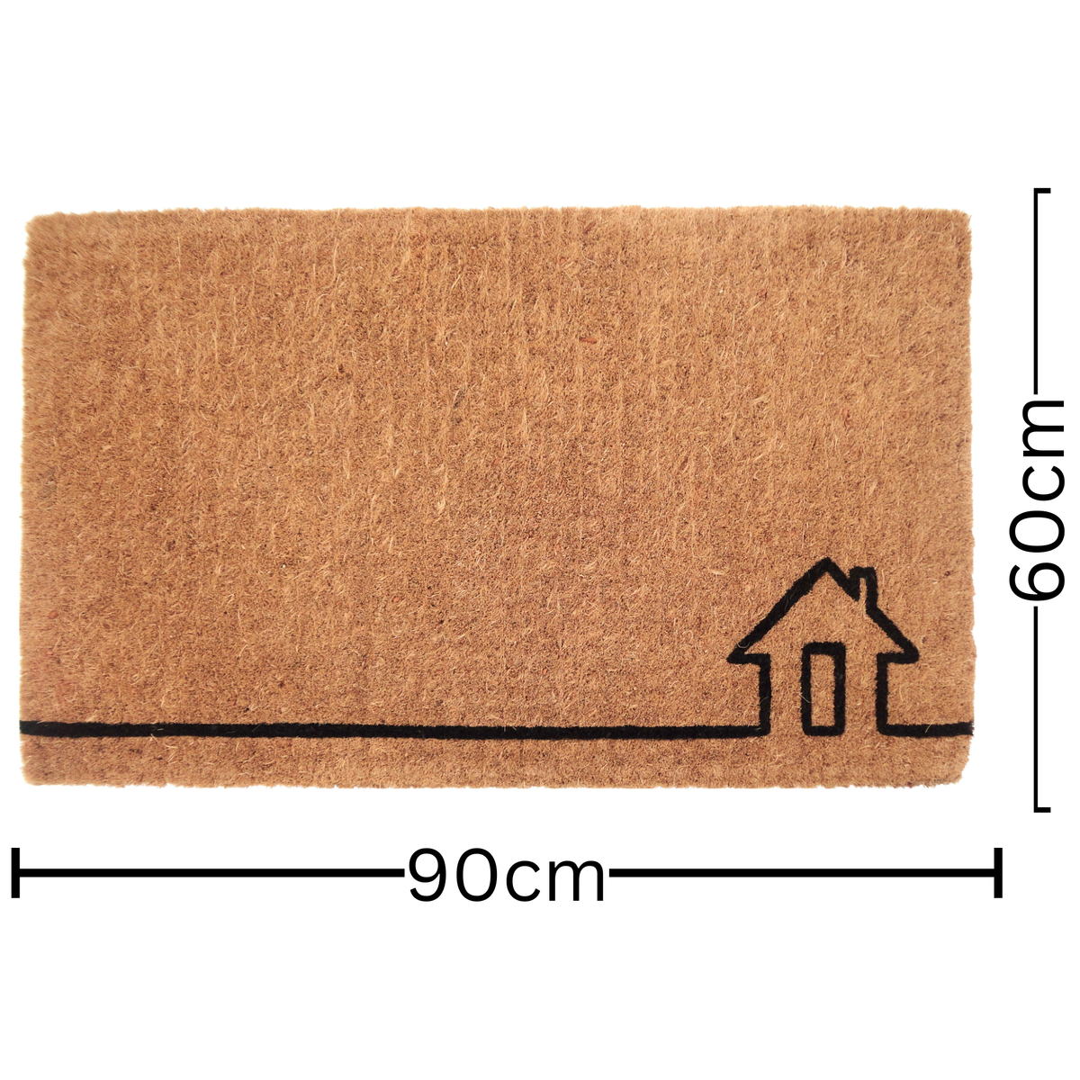 Ghar Natural Entry Coir Mat 60x90cm – Eco-Friendly Doormat – Buy Online in Australia