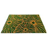 Green Citrus PVC Backed Coir Doormat - Fab Habitat , Doormats,