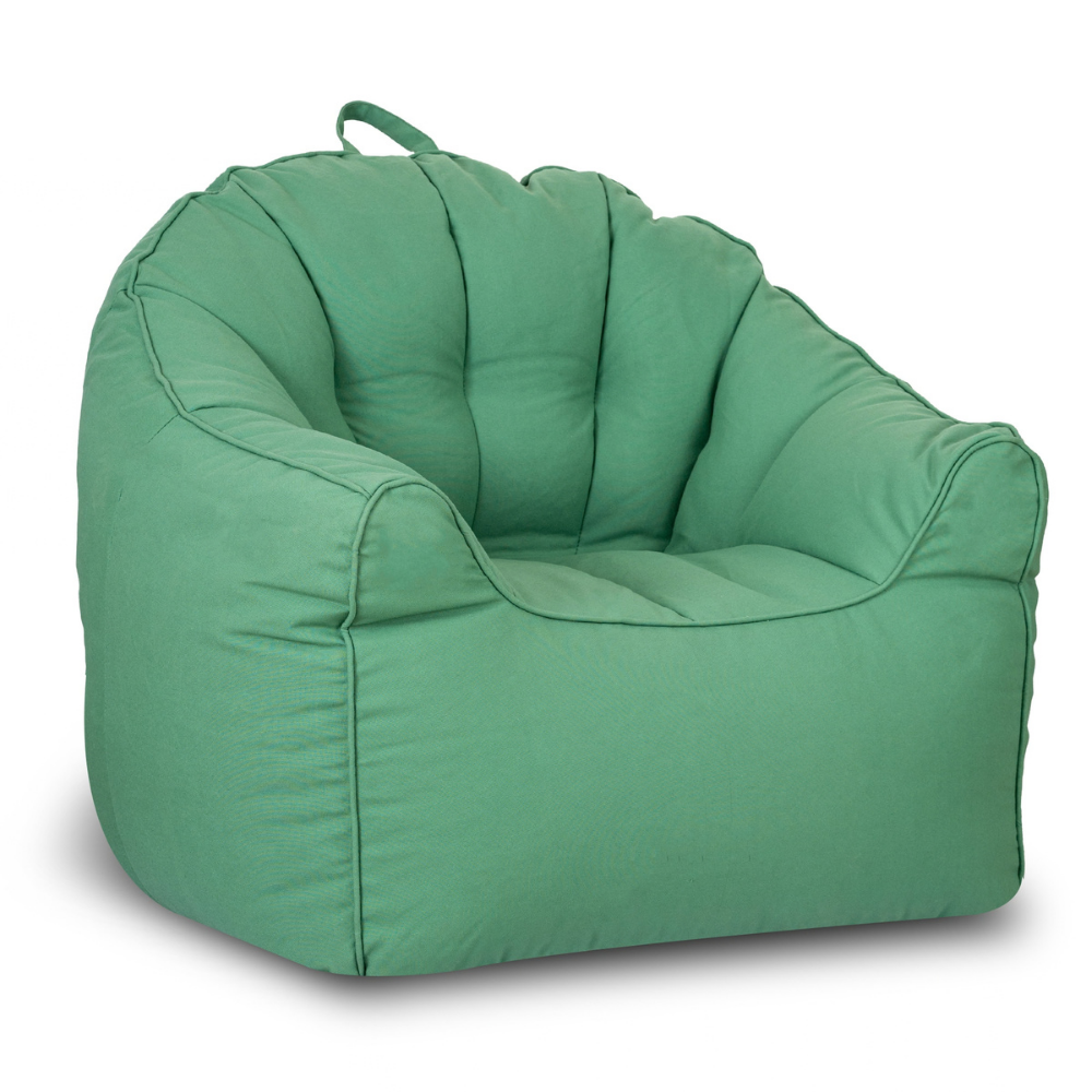 Atria Green Outdoor Bean Bag Umbrella Sofa with Handle