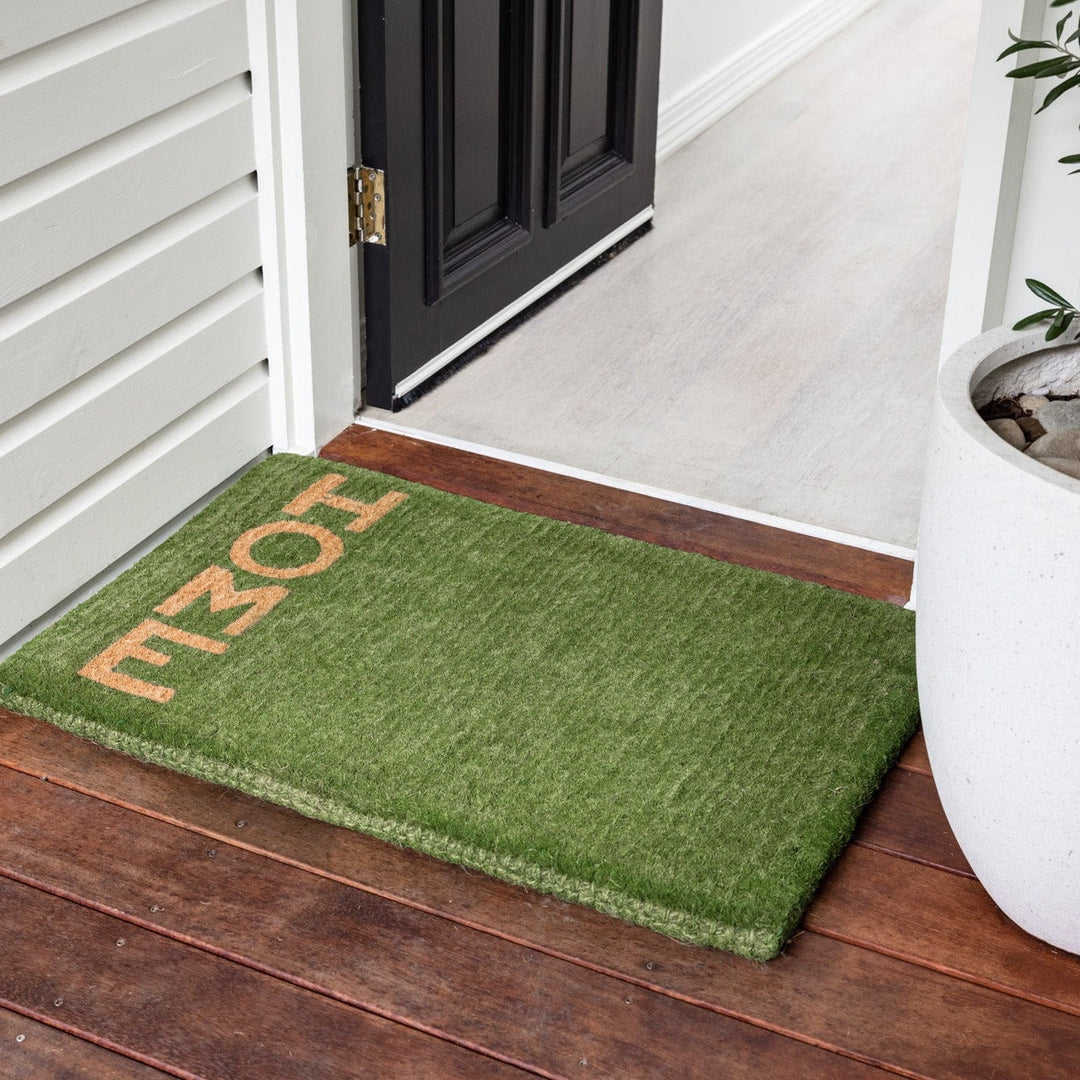 Green Home Thick 100% Coir Doormat - Fab Habitat , Doormats, 