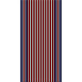 Griffin Navy Blue Striped Polypropylene Kitchen Mat
