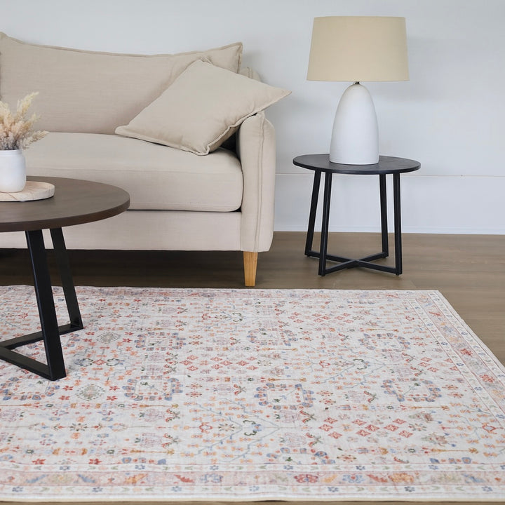 Hamilton Multicoloured Distressed Machine Washable Rug