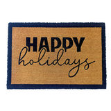 Happy Holidays PVC Backed Coir Doormat - Fab Habitat , Doormats,