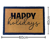 Happy Holidays doormat 40x60 cm – festive welcome mat buy online in Australia