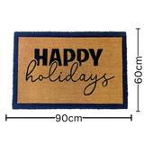 Happy Holidays doormat 60x90 cm – seasonal entry rug buy online in Australia