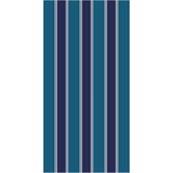 Harrish Navy and White Striped Polypropylene Kitchen Mat