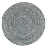 Hazel Grey Round PET Indoor Outdoor Rug