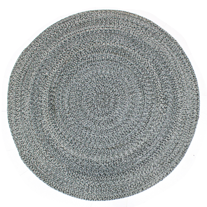 Hazel Grey Round PET indoor outdoor Rug