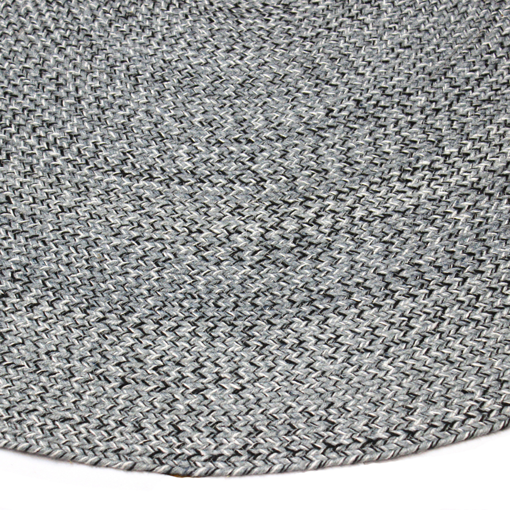 Hazel Grey Round PET Indoor Outdoor Rug