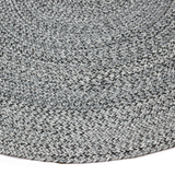 Hazel Grey Round PET Indoor Outdoor Rug