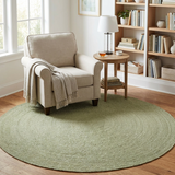 Hazel Sage Round PET Indoor Outdoor Rug