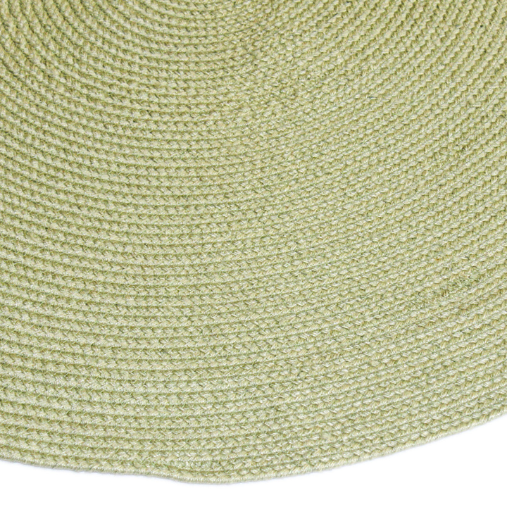 Hazel Sage Round PET indoor outdoor Rug