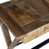 Holmes Natural Wood Modern Study Desk or Office Desk - Fab Habitat , Study Desks, 