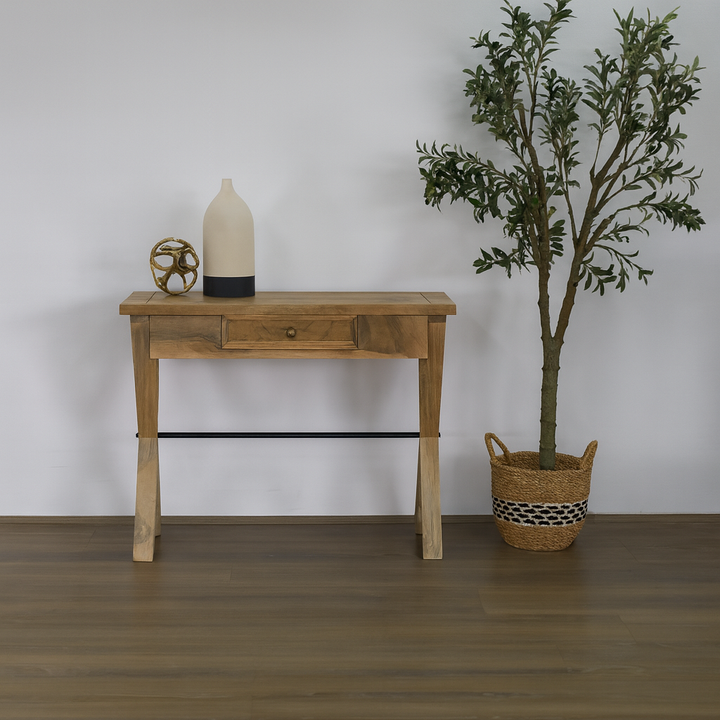 Holmes Natural Wood Modern Study Desk or Office Desk