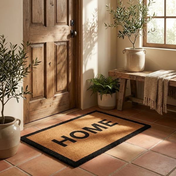 Home Border PVC Backed Coir Doormat