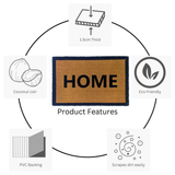 Home border coir mat – natural fibre doormat buy online in Australia