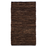 IBIS Black Floor Mat - Fab Habitat , Jute Rug, 