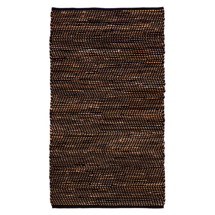 IBIS Black Floor Mat - Fab Habitat , Jute Rug, 
