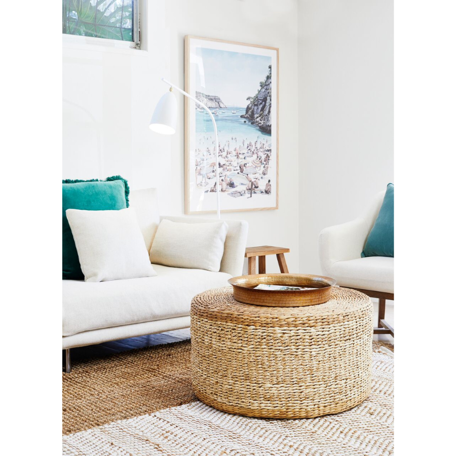 IBIS White Large Jute Rug for Living Room - Fab Habitat , Jute Rug, 
