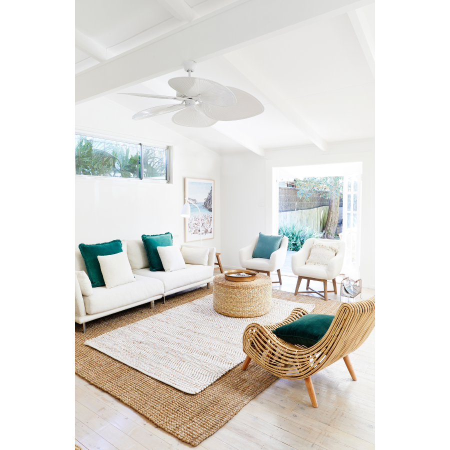 IBIS White Large Jute Rug for Living Room - Fab Habitat , Jute Rug, 