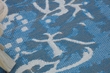 Nain Blue Recycled Plastic Outdoor Rug - Fab Habitat , Recycled Plastic Rugs & Mats, 