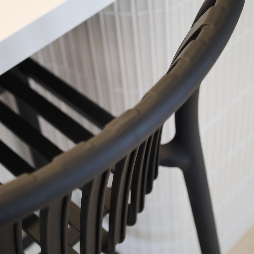 Bertioga Black Outdoor Barstool - Fab Habitat , Outdoor Furniture,