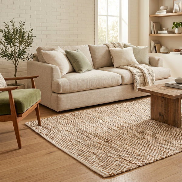 IBIS White Jute Rug