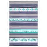 Ibiza Multicoloured Recycled Plastic Reversible Large Outdoor Rug - Fab Habitat , Recycled Plastic Rugs & Mats, 